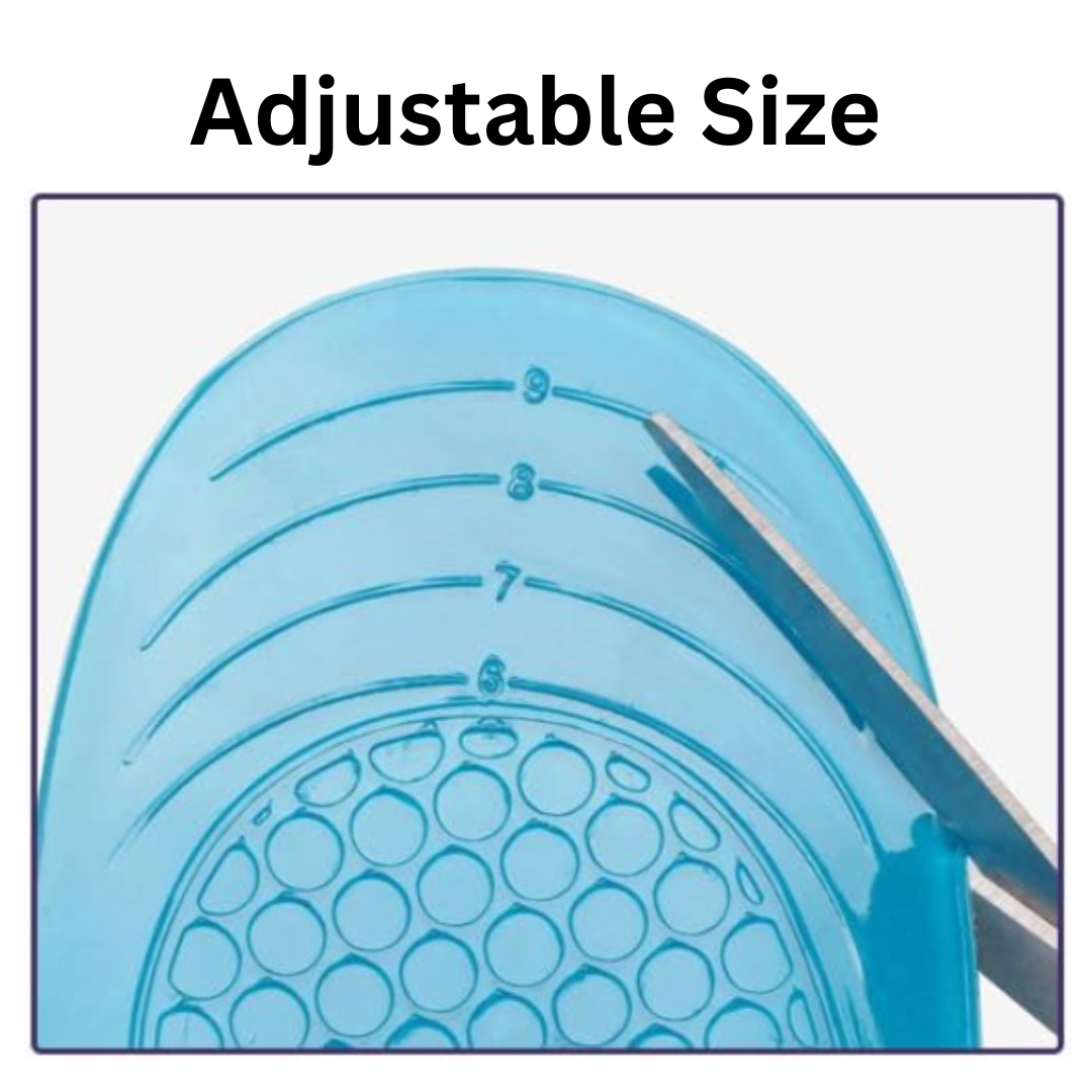 Soft Silicone Sports Insoles – Cut-to-Size